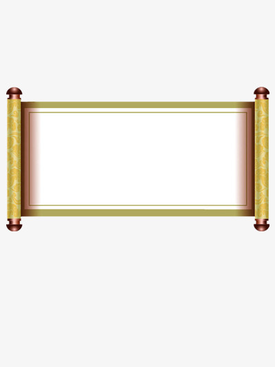 中国风金色卷轴