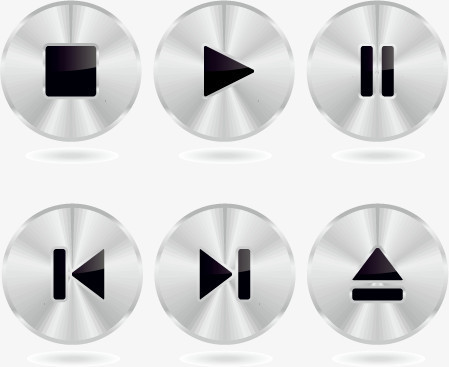 矢量音乐播放按钮