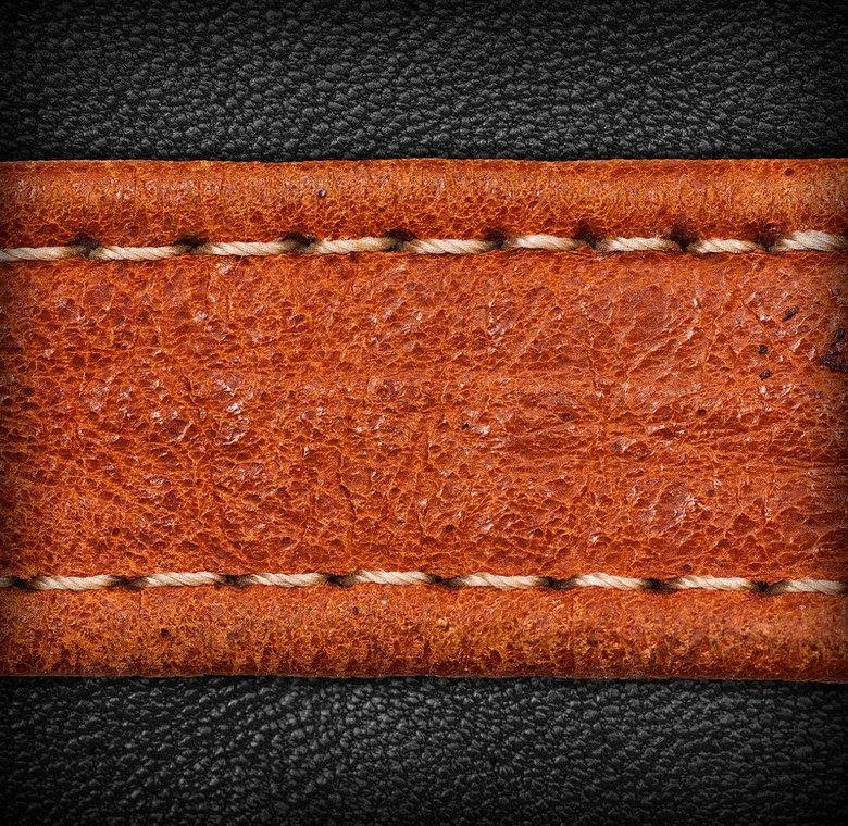 缝线的软皮背景