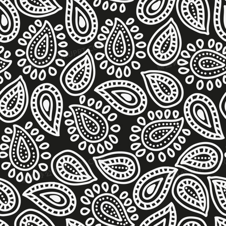 底纹素材条状底纹卡通手绘复古花纹底纹