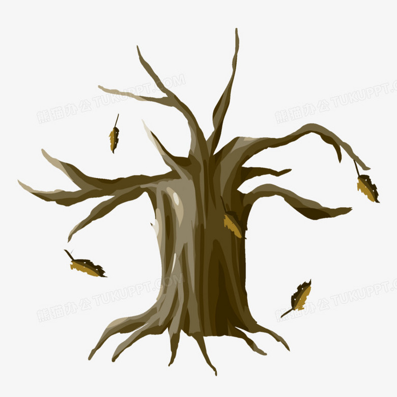 本作品全称为《卡通手绘一棵凋零的老树元素》,由迷南文化传媒(上海)