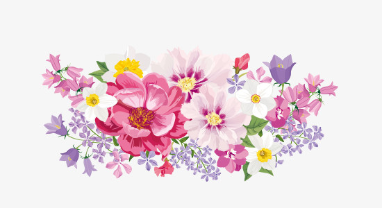 手绘花丛png图片素材下载_手绘png_熊猫办公