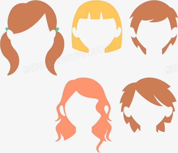 矢量发型设计素材