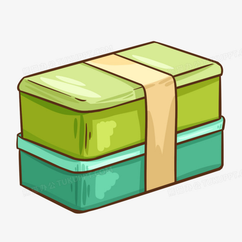 手绘卡通便当饭盒元素