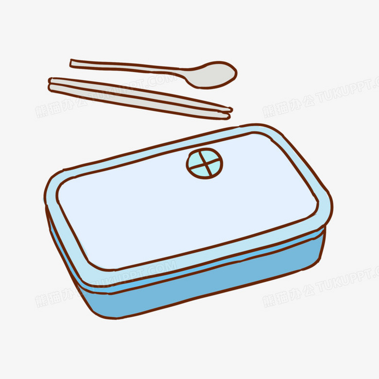 卡通手绘饭盒便当元素
