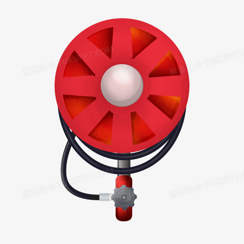 手绘卡通消防水带元素png图片素材下载_手绘png_熊猫办公