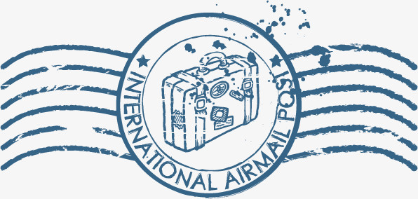 航海类邮戳图标矢量图