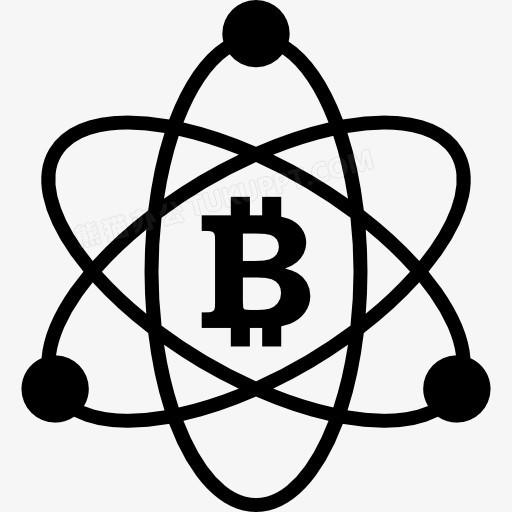 比特币在科学符号图标