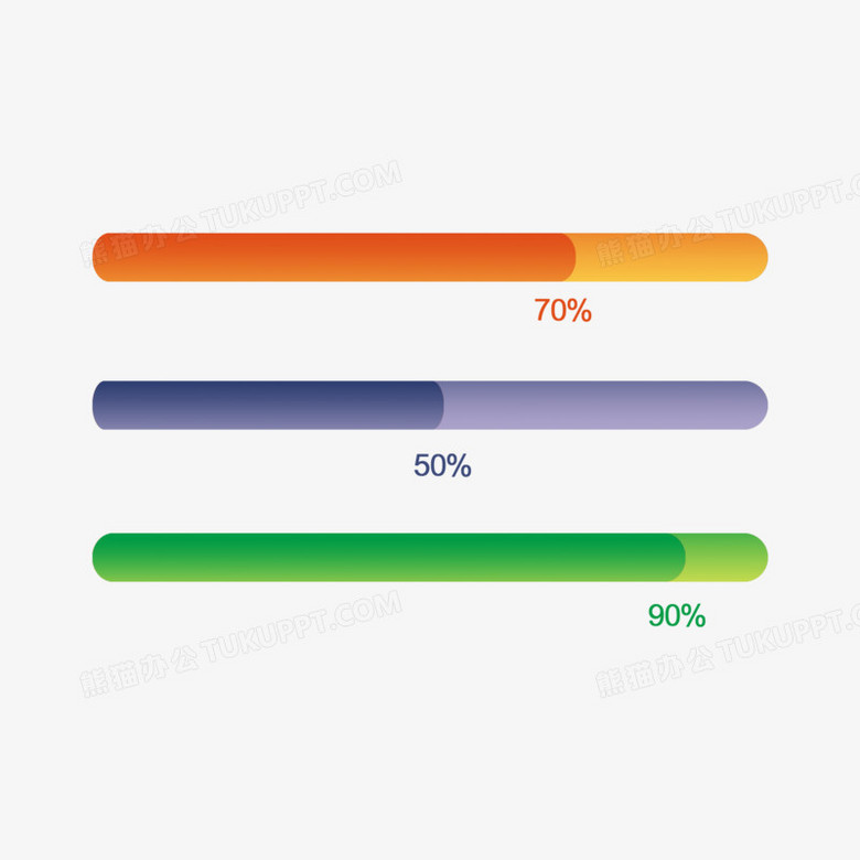 手绘网页进度条免抠元素