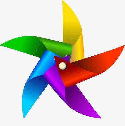 五叶风车png图片素材下载_风车png_熊猫办公