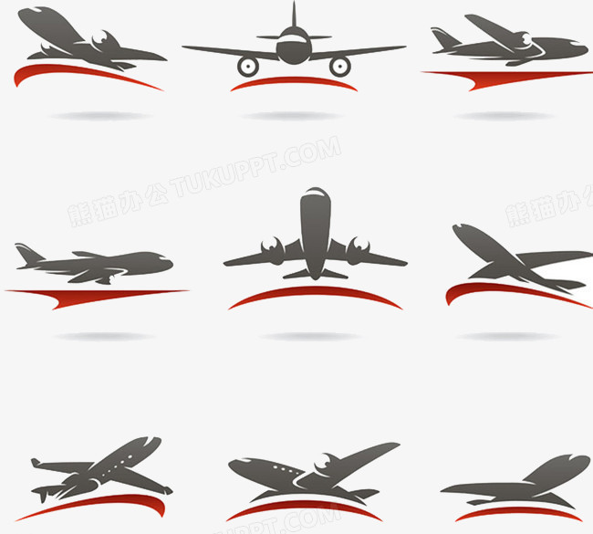 在整个配色上使用多种色彩作为基础色调,设计了多个飞机图案,卡通