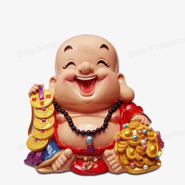 q版笑佛png图片素材下载_弥勒佛png_熊猫办公