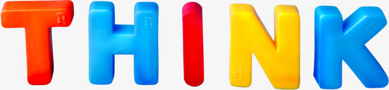 创意合成立体感文字thinkPNG图片素材下载_合成PNG_熊猫办公