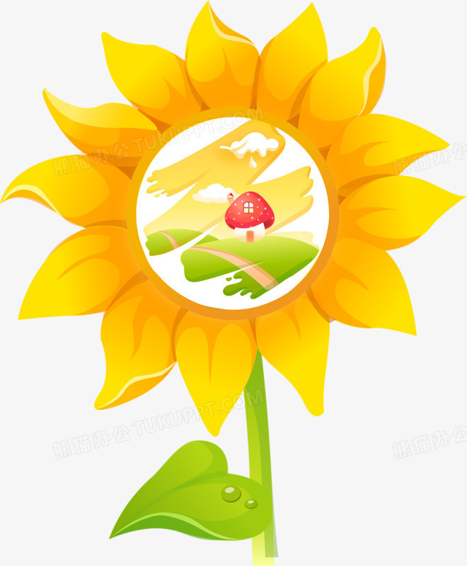 卡通向日葵
