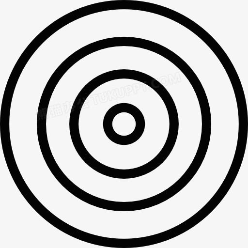 白色的靶心图标