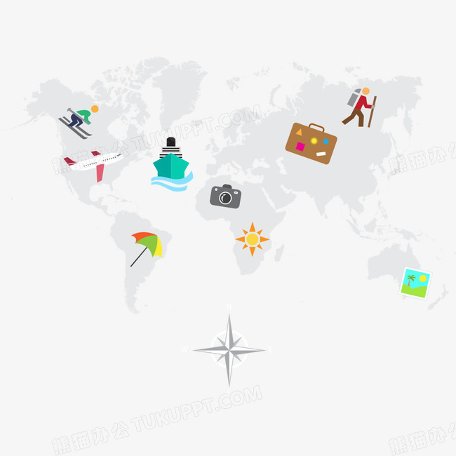 旅行地图PNG图片素材下载_旅行PNG_熊猫办公