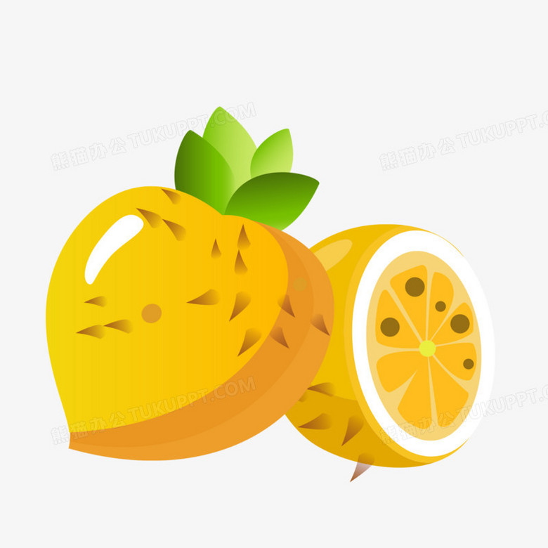 手绘绿色健康食品刺梨免抠素材