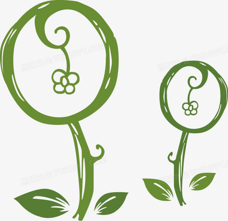 卡通草png图片素材下载 卡通png 熊猫办公