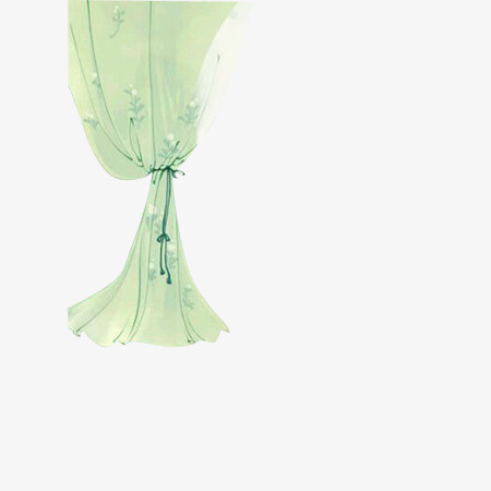 绿色碎花窗帘古风