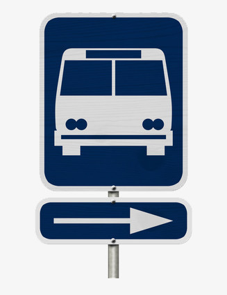 科目三公交站台标志图片