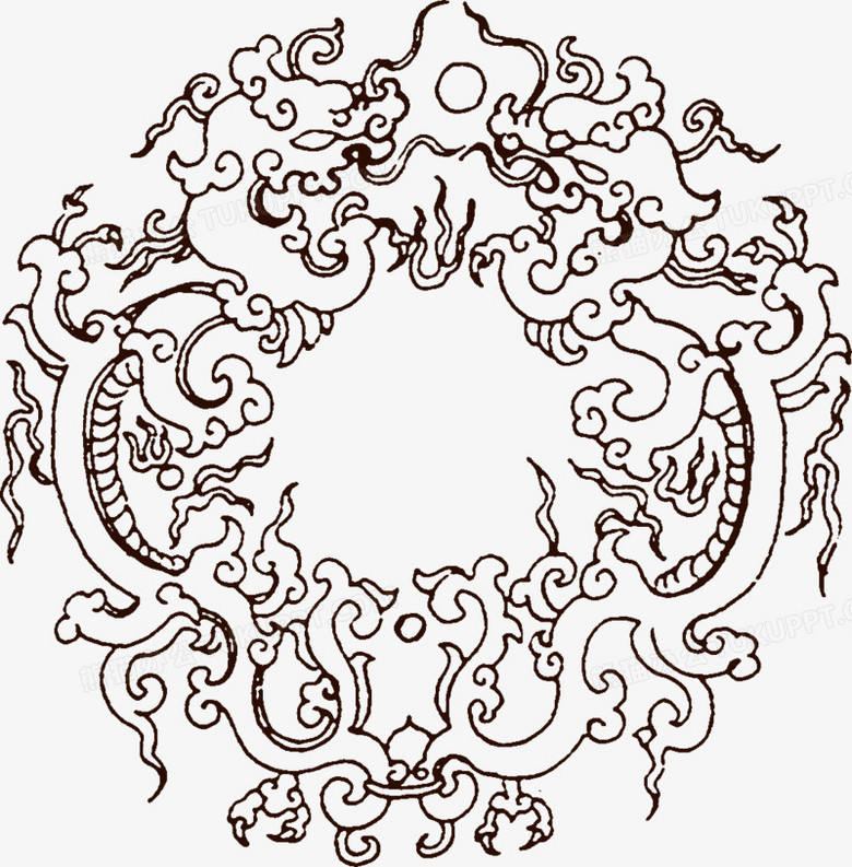 古典龙纹创意花纹