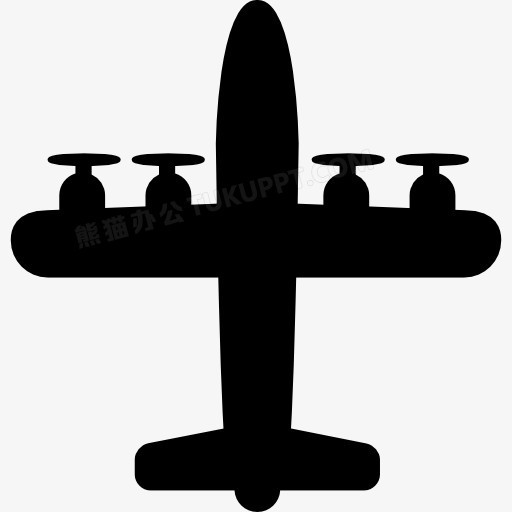飞机螺旋桨与四图标PNG图片素材下载_飞机图标PNG_熊猫办公
