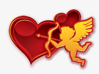 唯美精美卡通丘比特一箭穿心