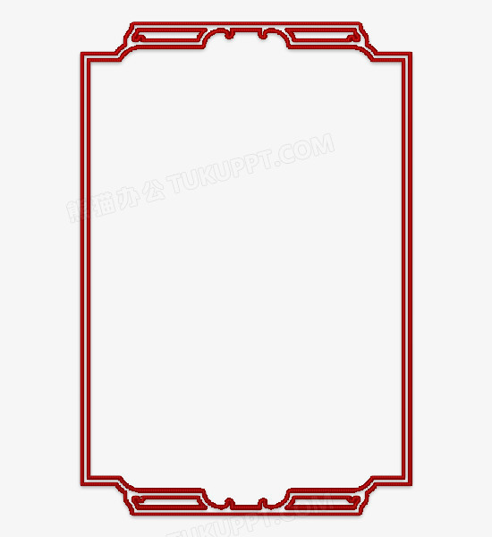 红色边框古风装饰