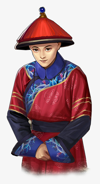 清朝太监古风手绘