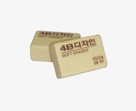 本作品全称为《卡其色写实风铅笔专用方形橡皮擦元素》,在整个配色上