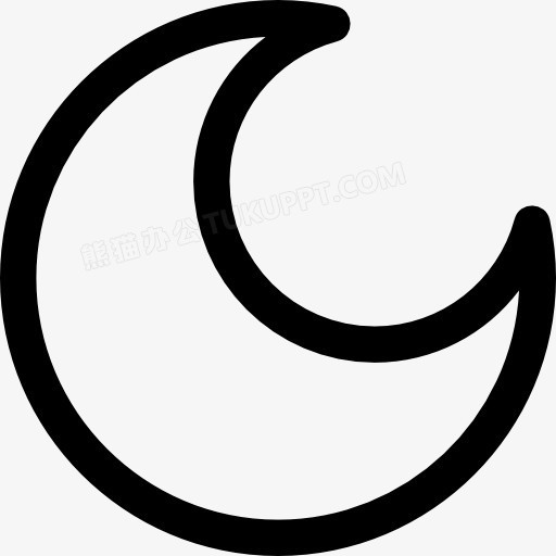 半个月亮图标