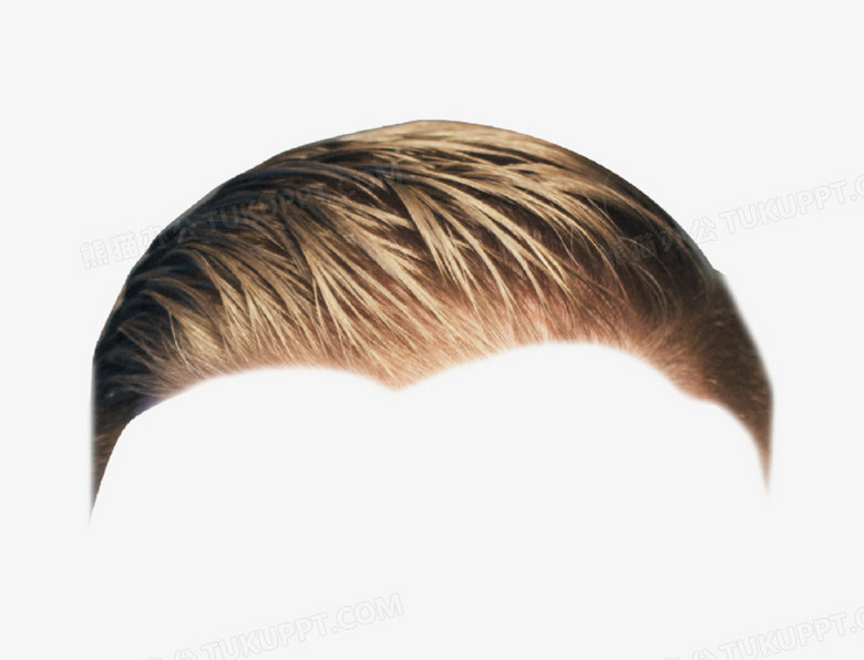 创意强壮男士简历发型免抠元素