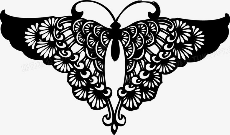 蝴蝶抽象矢量png图片素材下载_矢量png_熊猫办公