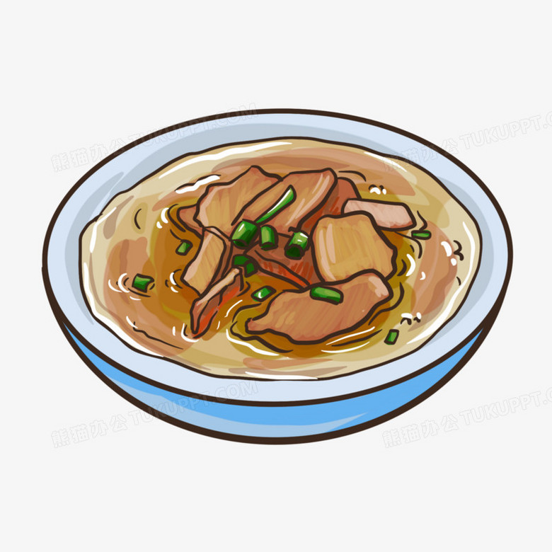 手绘羊肉汤免抠元素