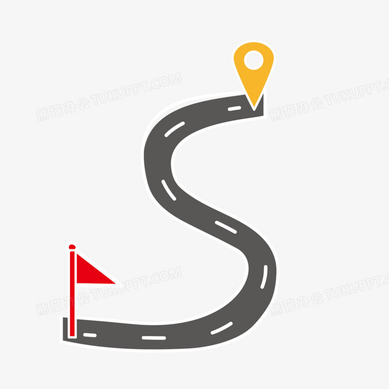 手绘矢量简洁扁平起点素材