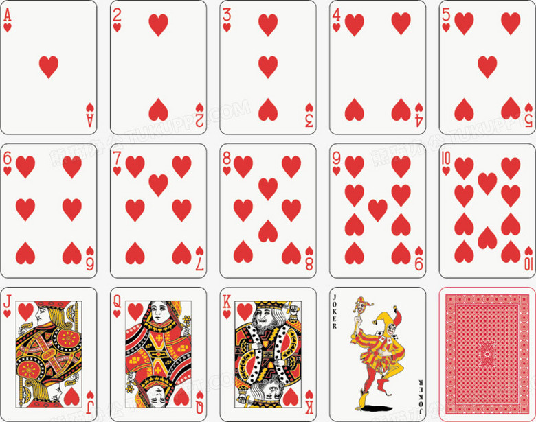 矢量扑克牌png图片素材下载_矢量png_熊猫办公