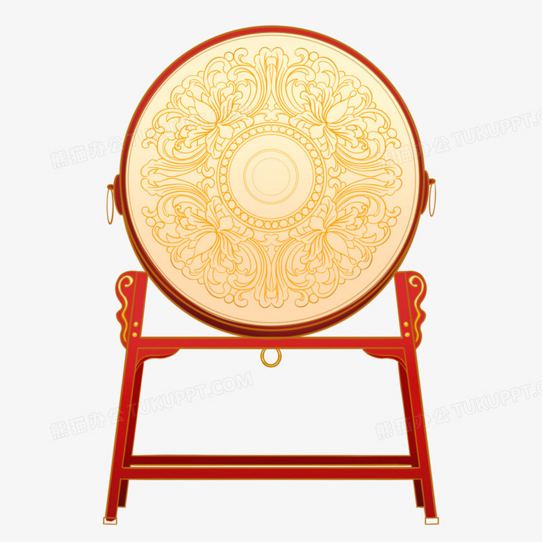 手绘插画风国潮风中国鼓素材