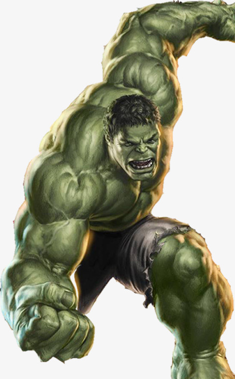 绿巨人手绘海报背景