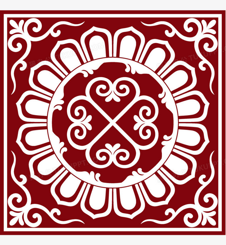 古典中式花纹花边