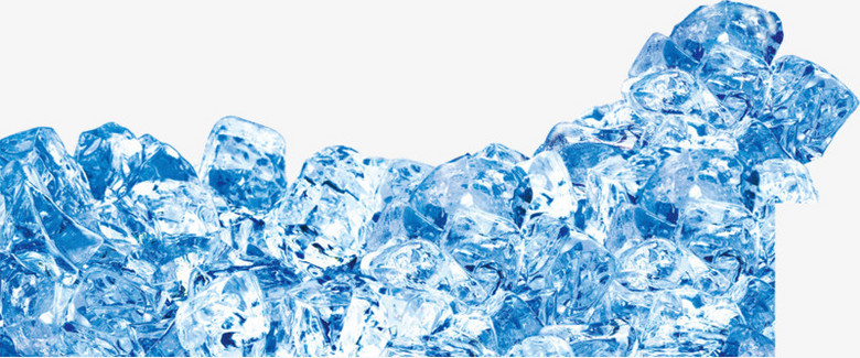 夏天冰块免抠素材