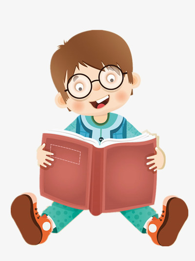 本作品全称为《卡通可爱朗诵的男孩创意元素》,在整个配色上使用多种