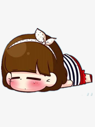 本作品全称为《卡通可爱难受的小女孩创意元素》,在整个配色上使用多