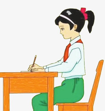 本作品全称为《卡通手绘正确写作姿势创意元素》,在整个配色上使用多