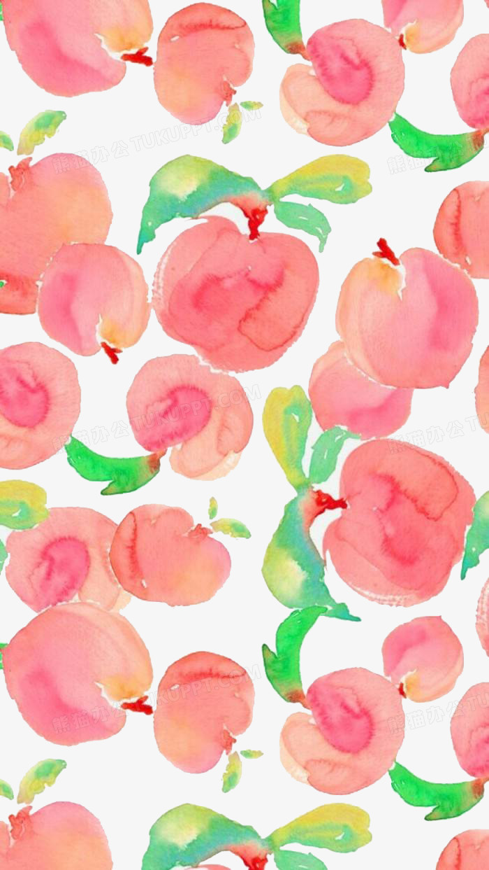 粉色壁纸 桃子图片