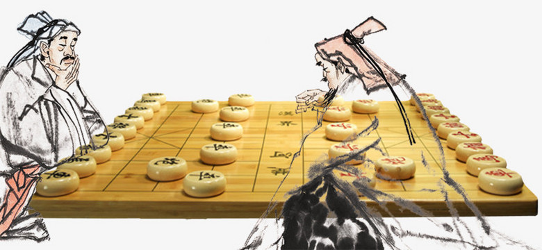 两个人下象棋