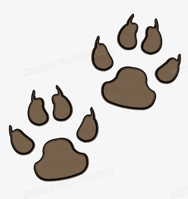 小熊爪印png图片素材下载_熊爪印png_熊猫办公