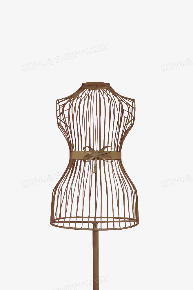 黄色铁丝立裁人台