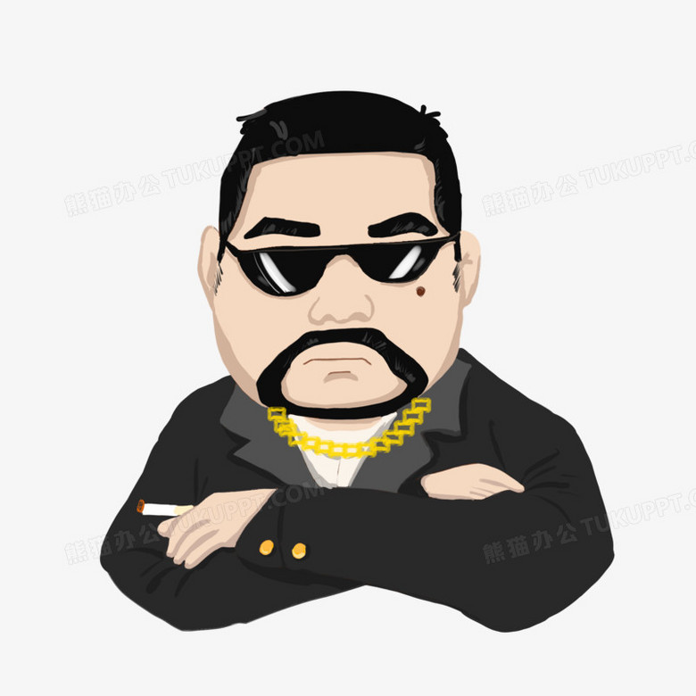 卡通手绘大佬元素
