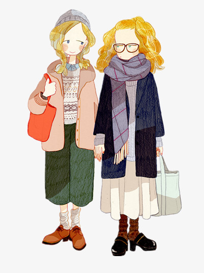 冬日闺蜜购物同行