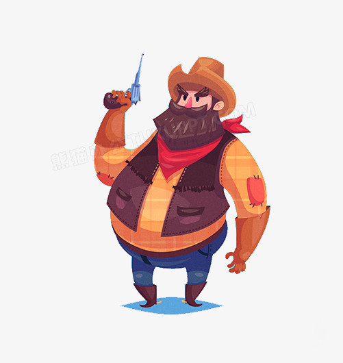 拿枪的西部牛仔